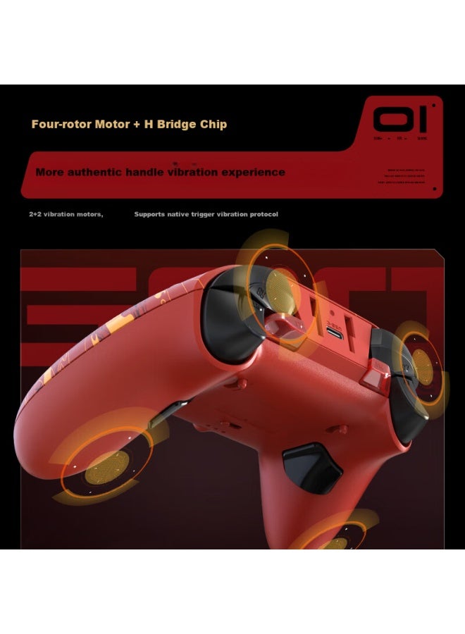 ThundeRobot وحدة تحكم الألعاب اللاسلكية Thunderobot G80 Se مع مفتاح اهتزاز الزناد الأصلي ومفتاح التحكم في الزناد وبلوتوث Xbox واستشعار الحركة وقاعدة شحن الكمبيوتر الشخصي NS - Image 1