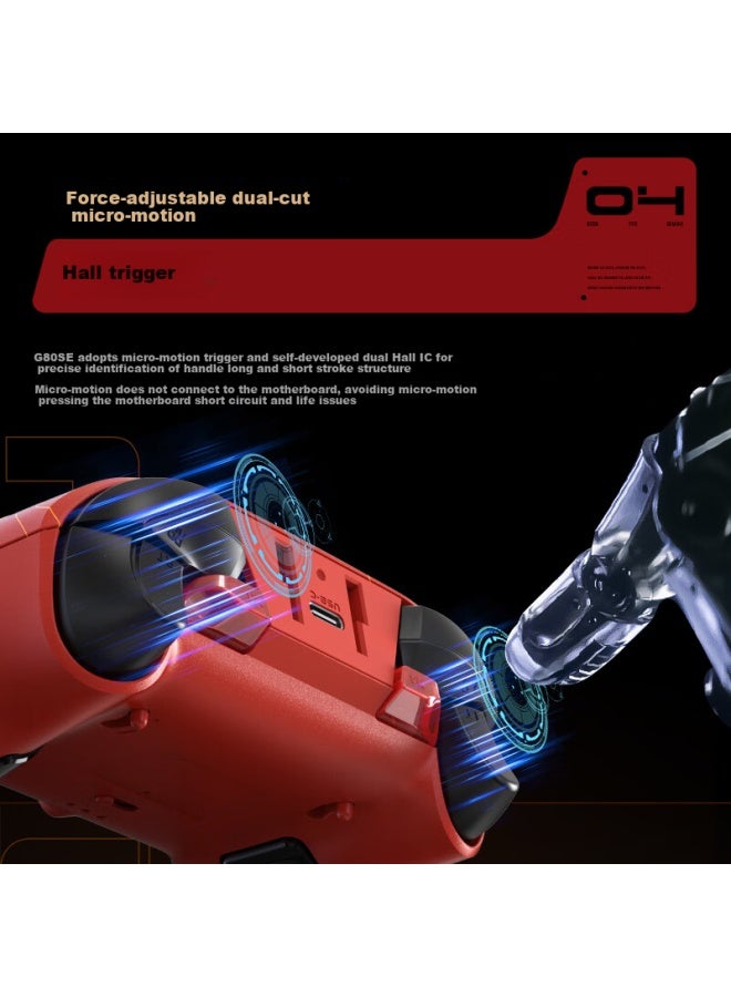 ThundeRobot وحدة تحكم الألعاب اللاسلكية Thunderobot G80 Se مع مفتاح اهتزاز الزناد الأصلي ومفتاح التحكم في الزناد وبلوتوث Xbox واستشعار الحركة وقاعدة شحن الكمبيوتر الشخصي NS - Image 4