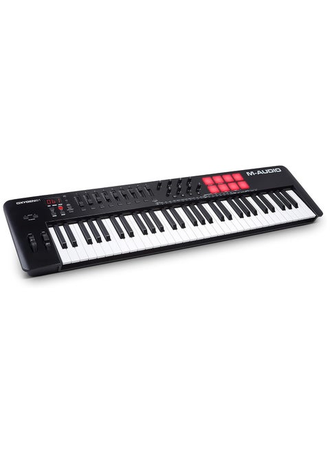 M-Audio Maudio Oxygen 61 Mkv 61 Key USb Midi Keyboard Controller With Beat Pads, Smart Chord & Scale Modes, Arpeggiator And Software Suite Included, Black