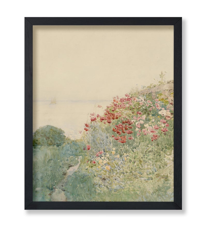 Poster Master Field of Poppies Print - Meadow Poster - Watercolor Flower Art - Gift for Men & Women - Floral Aesthetic Decor for Living Room, Bedroom or Office - 8x10 UNFRAMED Wall Art - Image 1