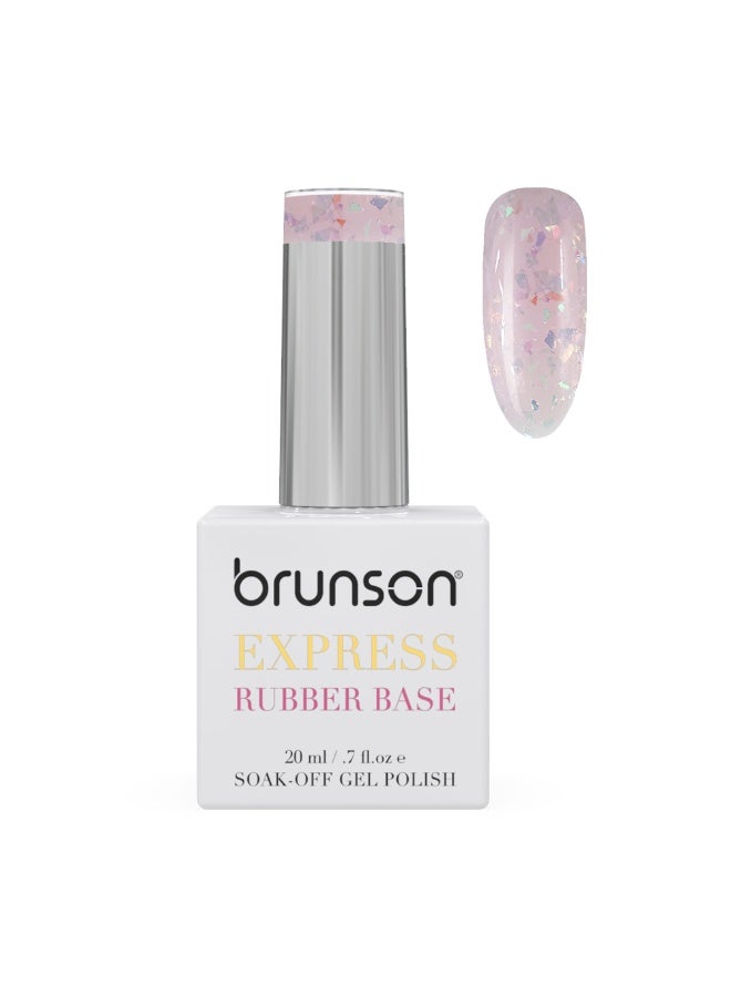 brunson Rubber Base Gel Nail Polish 20Ml - French Rubber Base Coat Long-Lasting, Durable And Chip-Resistant Nail Strengthener Gel Nail Polish Base Coat For Manicure And Pedicure
