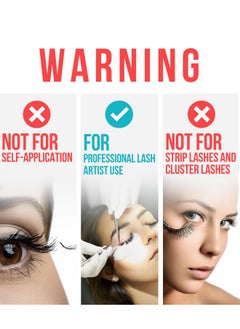 Stacy Lash Sensitive Eyelash Extension Glue Stacy Lash 0.17fl.oz/5ml / 5-6 Sec Drying time/Retention - 4-5 Weeks/Black Adhesive/Professional Supplies  - Image 2