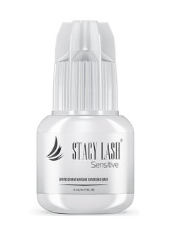 Stacy Lash Sensitive Eyelash Extension Glue Stacy Lash 0.17fl.oz/5ml / 5-6 Sec Drying time/Retention - 4-5 Weeks/Black Adhesive/Professional Supplies  - Image 1