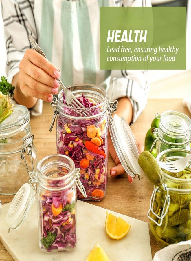 Teenyyou مجموعة تخمير مكونة من قطعتين من برطمانات التخمير مع أوزان التخمير وأقفال الهواء لتحضير مخلل الملفوف والخضراوات وغيرها من الأطعمة المخمرة (3 لتر) - Image 4