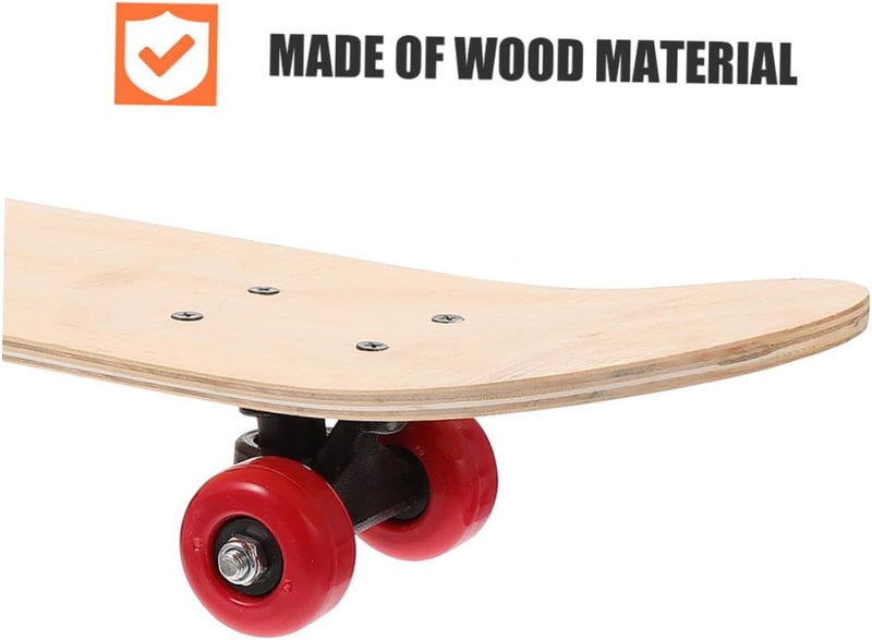 Yardwe DIY Skateboard Blank Skateboard for Boys and Girls 60x15cm Unfinished Sketchboard Wheels Creative Art Craft Toy Present - Image 2