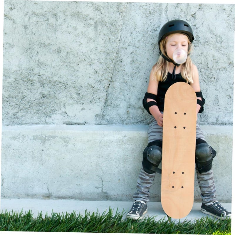 Yardwe DIY Skateboard Blank Skateboard for Boys and Girls 60x15cm Unfinished Sketchboard Wheels Creative Art Craft Toy Present - Image 3