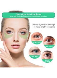 Breylee Aloe Vera Eye Masks 60 Pcs Reduce Puffy Eyes & Dark Circles Firm & Improve Under Eye Skin Pure Natural Extracts For Youthful Appearance & Reduction Of Fine Lines And Wrinkles.  - Image 2