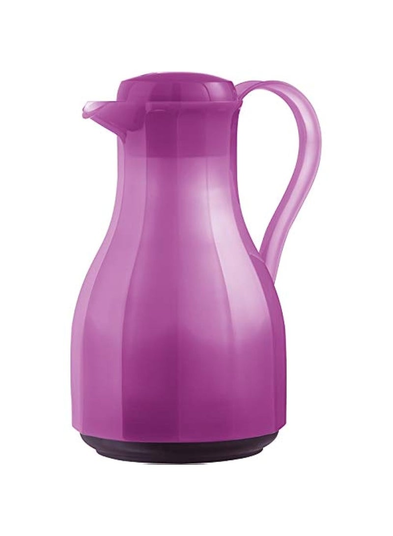 Vieleck Quick Press Vacuum Flask - Pink 1L