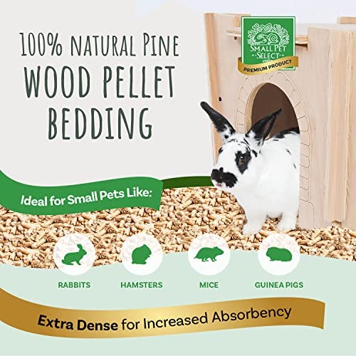 Small Pet Select Pine Pellet Bedding 8lb, Litter Pellets for Rabbit, Guinea Pig, Hamster, Bunny and other Small Animals, Made in USA, 8lb - Image 2