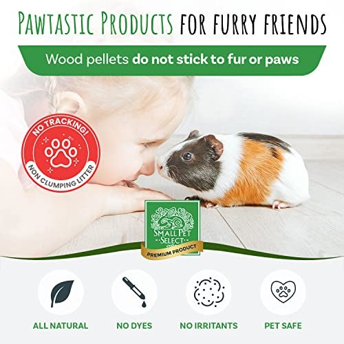 Small Pet Select Pine Pellet Bedding 8lb, Litter Pellets for Rabbit, Guinea Pig, Hamster, Bunny and other Small Animals, Made in USA, 8lb - Image 4