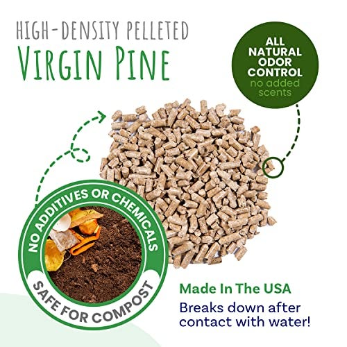 Small Pet Select Pine Pellet Bedding 8lb, Litter Pellets for Rabbit, Guinea Pig, Hamster, Bunny and other Small Animals, Made in USA, 8lb - Image 3