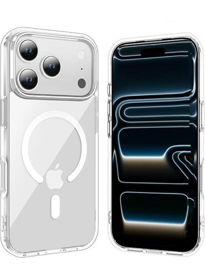 Magsafe Case for iPhone 17 Pro Max - Magsafe Clear Cover Magnetic Wireless Charging Support, Shockproof Protection, Scratch-Resistant, Anti Yellowing for iPhone 17 Pro Max - Clear - Image 1