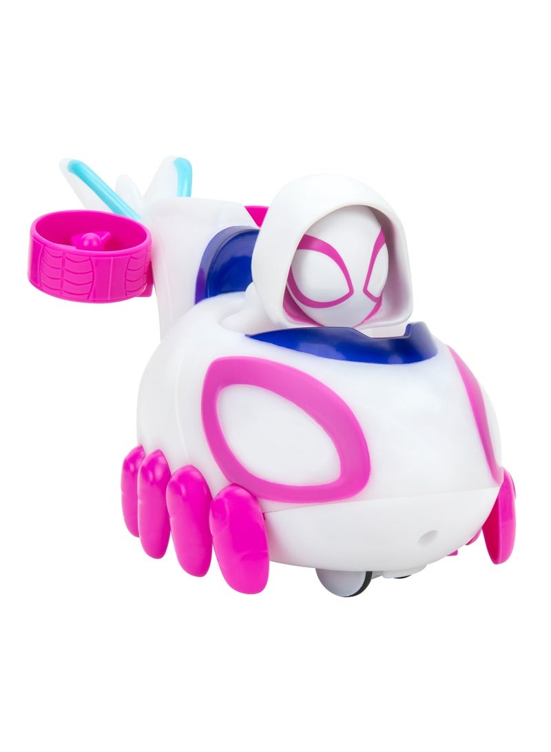 MARVEL Spidey N Friends Ghost-Spider Glow N' Go Copter Feature Vehicle | Marvel | Spiderman | Toy Vehicle | Gift for Kids - Image 1