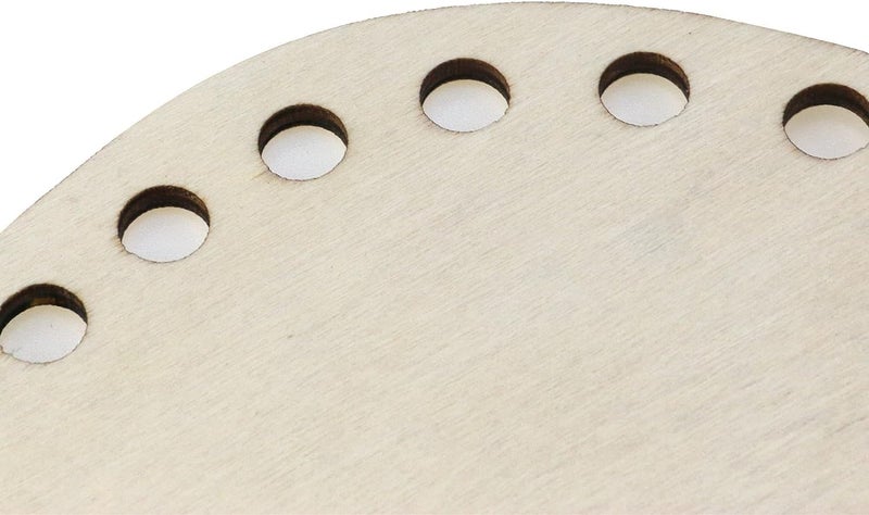 Cliths 4 Pcs Oval Wooden Basket Bottom Shapers - DIY Craft Bases for Knitting, Crochet Bags, and Basket Weaving - Blank Hollow Design - 5.91x7.87 inch, 3mm Thick - Image 4
