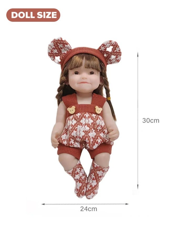 Baby doll, lifelike baby doll - A lifelike baby doll crafted from soft silicone material, 3D simulated series baby doll, suitable for all age groups. - Image 3