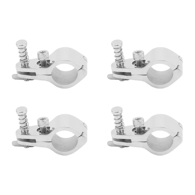 4PCS 22mm 316 Stainless Steel Top Jaw Slide Adjustable Hinge Rail Mount For Pipe Clamp - Image 4