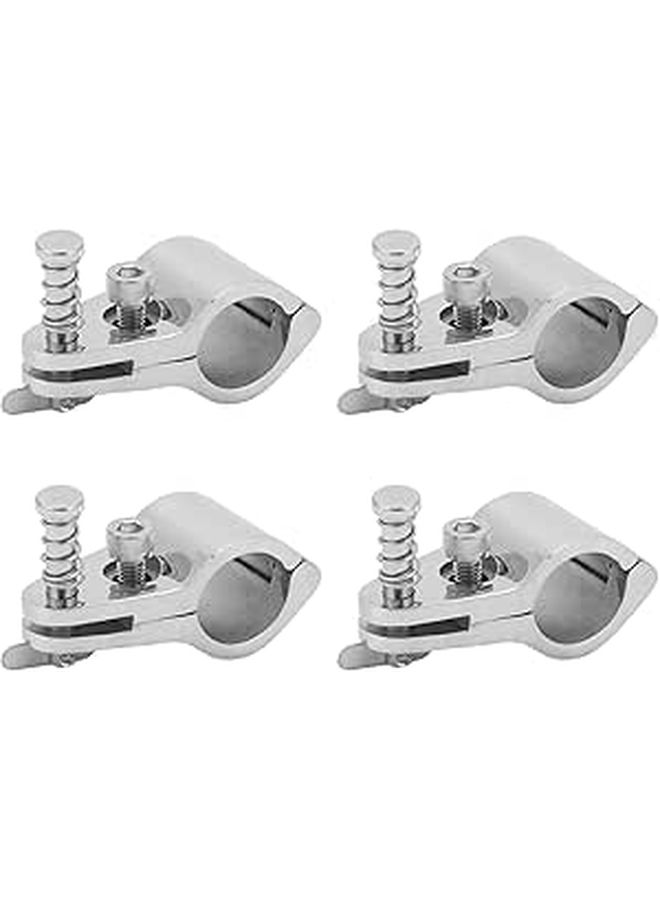 4PCS 22mm 316 Stainless Steel Top Jaw Slide Adjustable Hinge Rail Mount For Pipe Clamp - Image 1