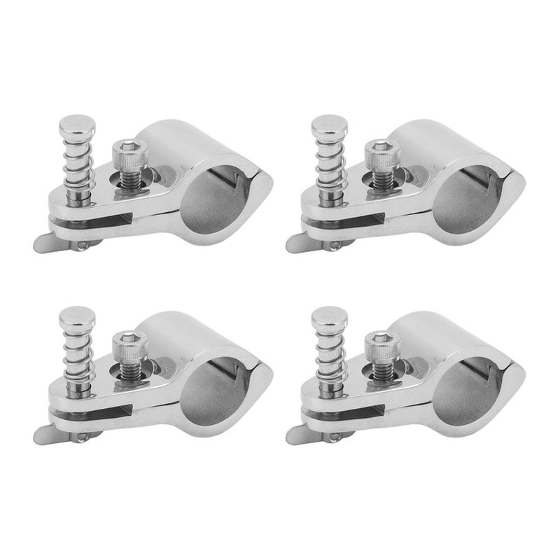 4PCS 22mm 316 Stainless Steel Top Jaw Slide Adjustable Hinge Rail Mount For Pipe Clamp - Image 2