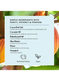 Sky Organics Sky Organics - African Black Soap Bar, 16 oz - Deep Cleansing Face Wash & Body Wash - Cocoa Pod Ash - Small Batch - Blemish, Oily & Combo Skin - Natural, Vegan & Cruelty Free - Skin Care & Self Care  - Image 5