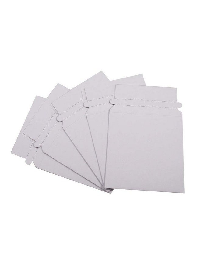 Progo Stay Flat Cd/Dvd White Cardboard Mailer Envelope5 1/4 X 5 1/4 Inches Self Seal Adhesive With Flap 100 Pieces.  - Image 1