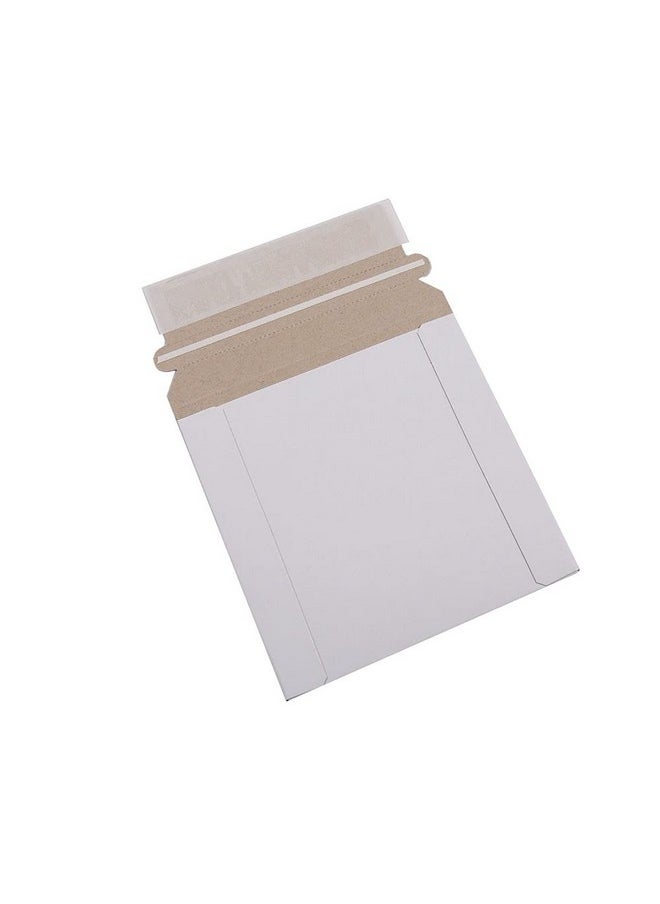 Progo Stay Flat Cd/Dvd White Cardboard Mailer Envelope5 1/4 X 5 1/4 Inches Self Seal Adhesive With Flap 100 Pieces.  - Image 2
