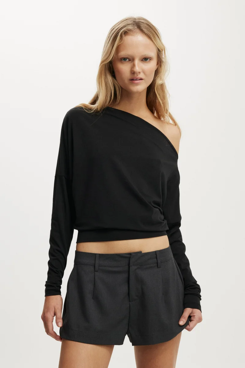 Cotton On Peyton Off Shoulder Long Sleev