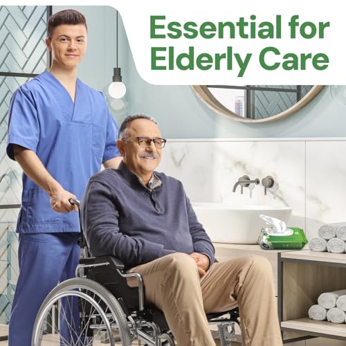 OPTEEL Adult Wipes Extra Large Scented SkinFriendly Incontinence Wet Wipes for Adults Elderly Disposable Washcloths 8x13 4 Packs of 60 240 Wipes - Image 5