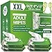 OPTEEL Adult Wipes Extra Large Scented SkinFriendly Incontinence Wet Wipes for Adults Elderly Disposable Washcloths 8x13 4 Packs of 60 240 Wipes - Image 1