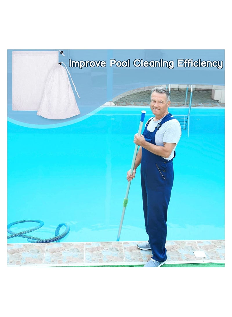 SYOSI SYOSI Vacuum Pool Cleaner Fine Mesh Bag, 9 x 13.8 Inch Nylon Pool Vacuum Net Bag Replacement Bag, for Pool Cleaner Inground and above Ground Swimming Pool, 6 Pack - Image 5