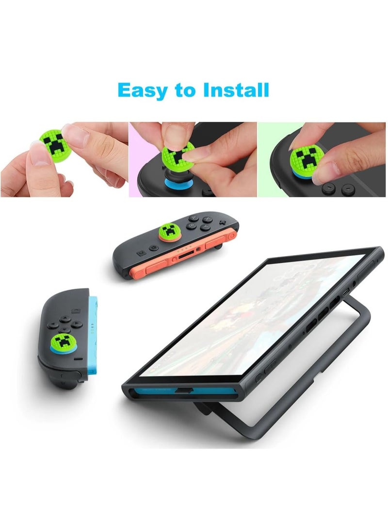Thumb Grips Caps for Nintendo Switch 2 (2025), 4 Pcs Cute Switch 2 Joystick Caps Soft Joy Con Joystick Covers Silicone Thumbstick Button Cap Switch 2 Accessories - Image 4