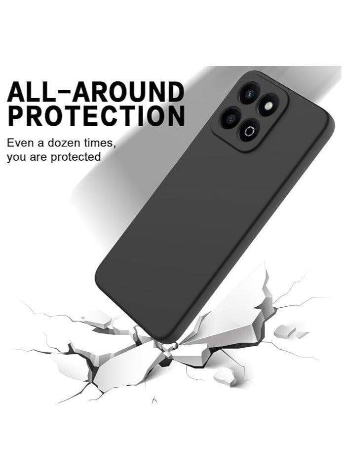 Case Compatible with Honor X7c / Honor 200 Smart Case, Liquid Silicone Soft TPU Case with Microfiber Cloth Layer, Anti-Fingerprint Shockproof Cover with Lanyard Strap - Image 3