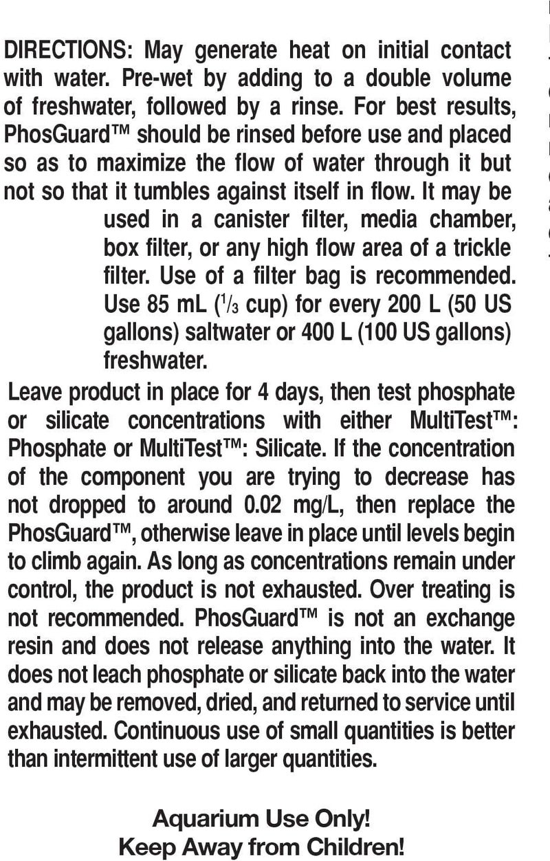 Seachem PhosGuard Phosphate and Silicate Remover - 1 Liter for Marine and Freshwater Aquaria - Image 2