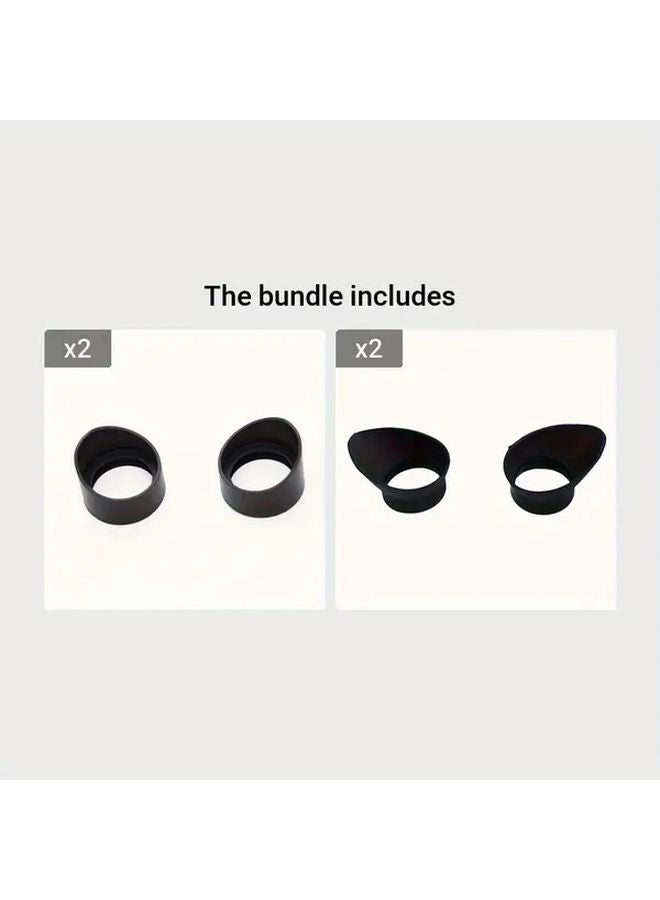 أغطية عدسات المجهر للعدسات 32 و35 ملم ومجموعة حلقات المطاط للتلسكوب 29 و32 ملم - Image 1