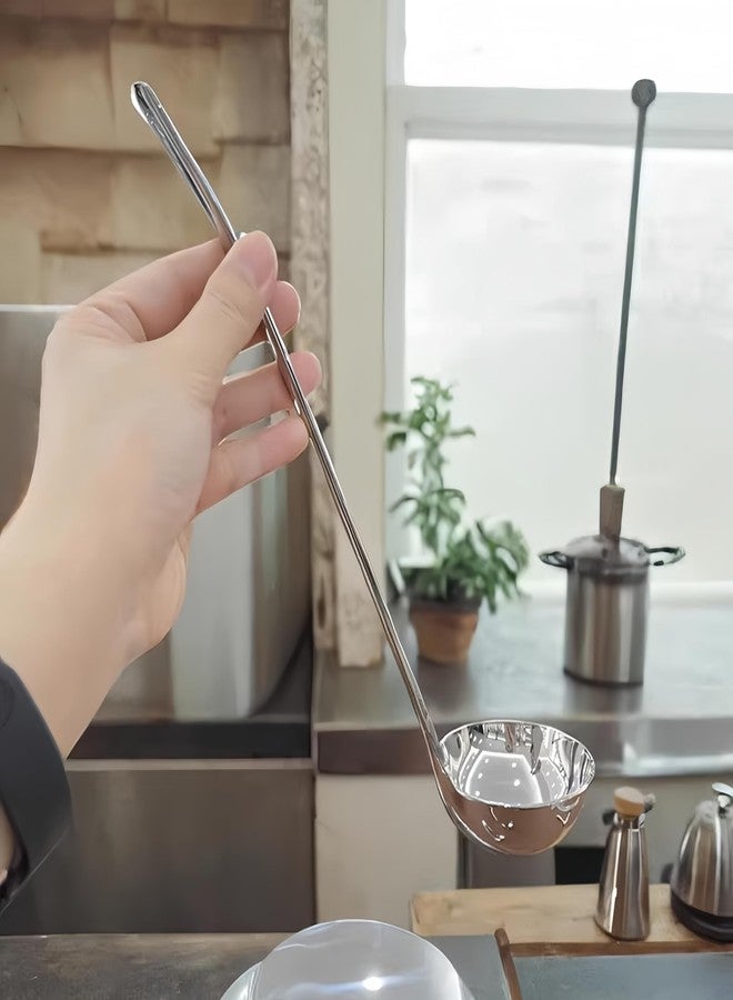 Wenkoni Heavy Duty Soup Ladle,18/10 Stainless Steel 2.4oz/11-Inch Kitchen Cooking Serving Ladle (1Pack) - Image 4