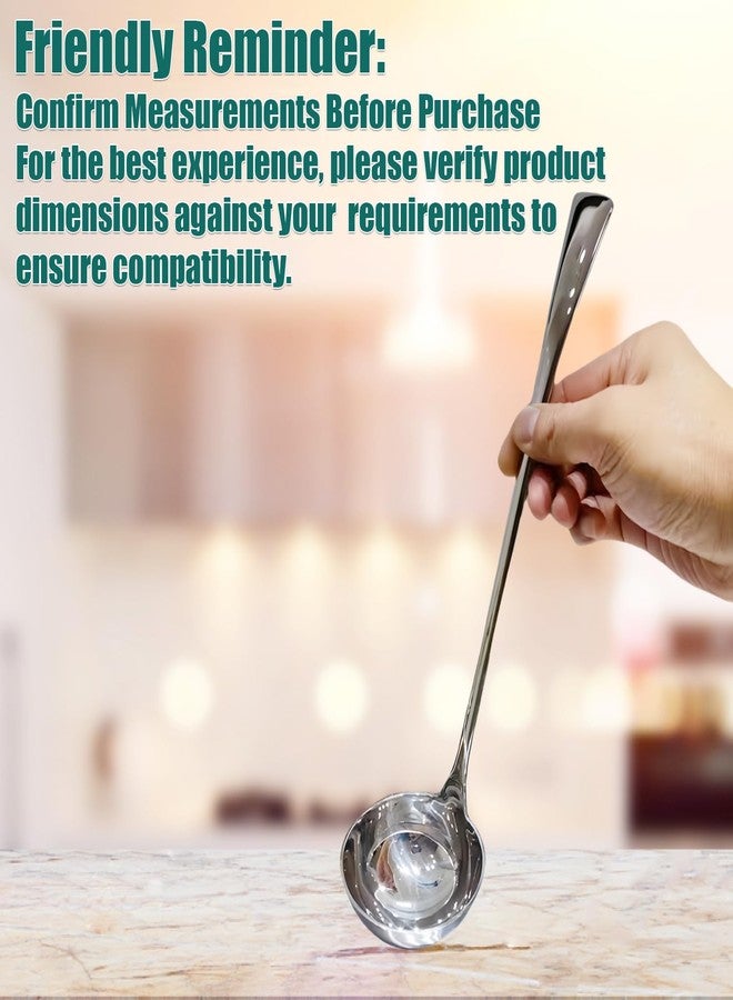 Wenkoni Heavy Duty Soup Ladle,18/10 Stainless Steel 2.4oz/11-Inch Kitchen Cooking Serving Ladle (1Pack) - Image 3