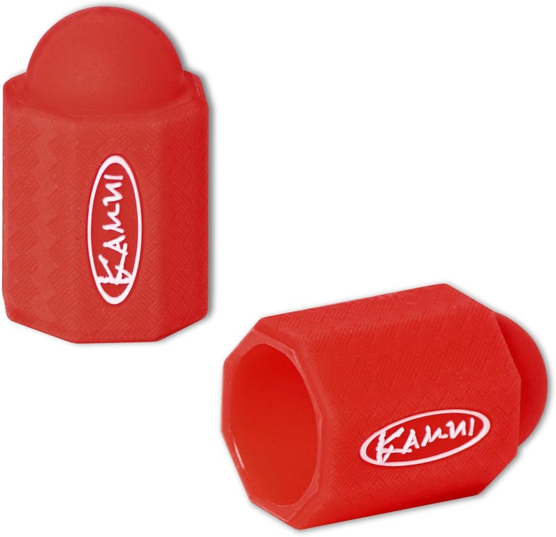 KAMUI Billiard Cue Tip Protector 2-Pack Leather Burnisher (Red) - Image 3