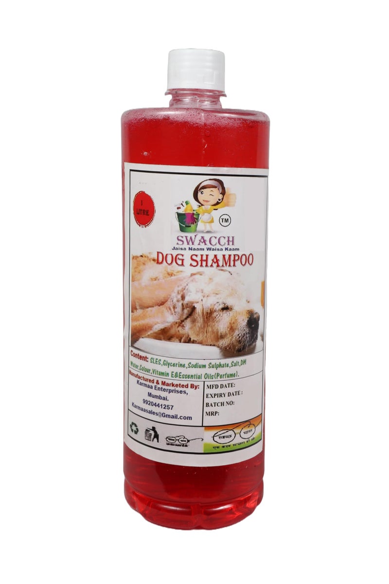 swacch Shampoo | Puppy Safe Shampoo | PH Balanced | Ditch to Itch for Dog Shampoo 1 Litre (Jasmine) + Spike Ball Chew Toy Combo Pack - Image 2