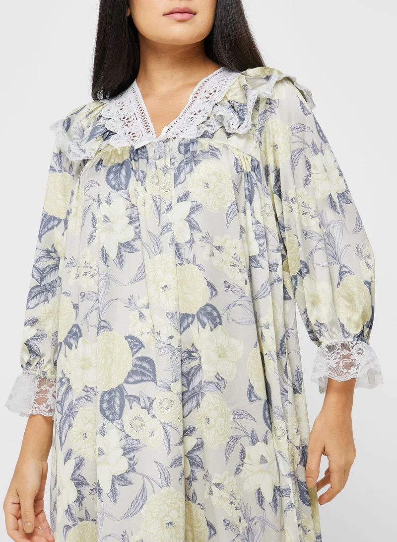 Khizana Printed Nightdress