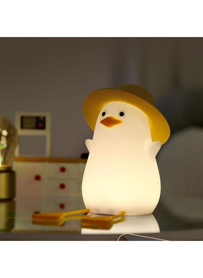 White Duck Tap Night Light With Color Changing Glow For Bedroom Decor - Image 4