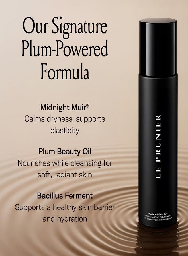 لو برونيير زيت التنظيف الموازن للبشرة Le Prunier Plum Cleanse™ | زيت منظف للوجه ومزيل للمكياج برغوة | غسول يومي للوجه للبشرة الحساسة | منتجات عناية بالبشرة نباتية ونظيفة وخالية من القسوة | 3.4 أونصة سائلة - Image 3