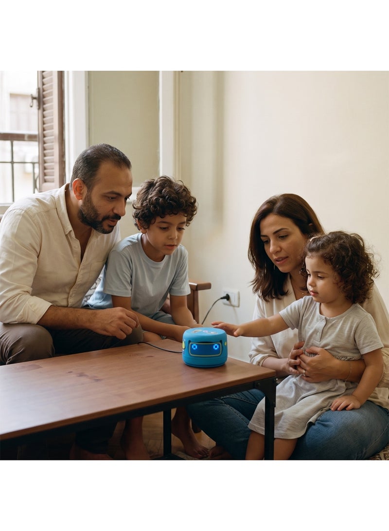 ياسمينة Yasmina Lite AI Smart Speaker, Bilingual Arabic & English, Screen-Free Learning, Quran & Stories for Kids, Routine Helper Blue blue - Image 2