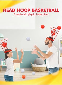 GROIC 2 Pack Head Hoop Basketball Party Game for Kids and Adults with 40 Balls,Adjustable Headband Hoop Game for Kids,Outdoor Sports Toys  - Image 4