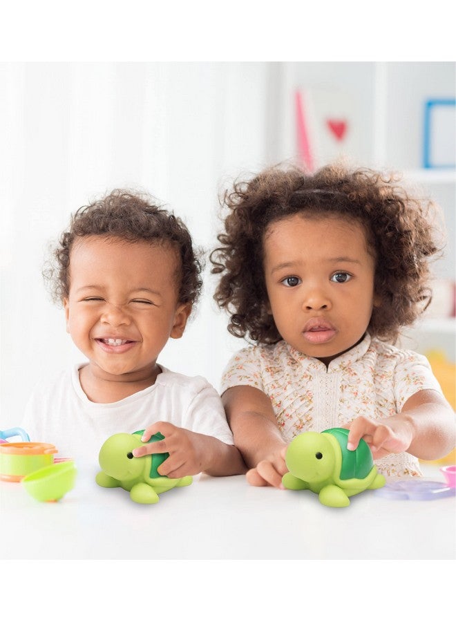 Puzzled DolliBu Sea Turtle Bath Buddy Squirter - Floating Green Turtle Rubber Bath Toy, Fun Water Squirting Bathtime Play for Toddlers, Cute Sea Life Animal Toy - Image 5