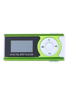 Portable Mini MP3 Music Player Metal MP3 Player with LCD Screen LED Light Support TF Memory Card MP3/WMA Audio Format Green