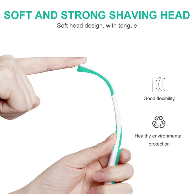 DARKLATER Tongue Scraper for Adults,Tongue Cleaner,Tounge Scraper Cleaner,Tongue Brush, Fresh Breath Tongue Scraping(6 Pack Random color) - Image 3