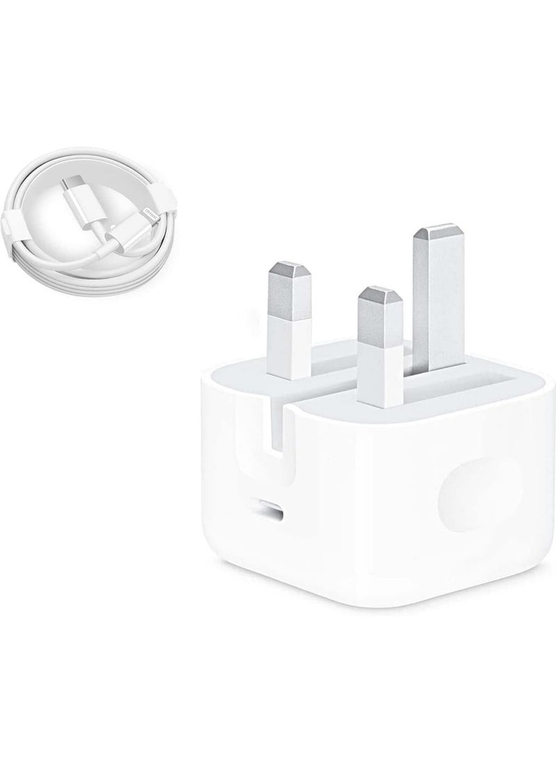Generic - Iphone Charger For 20W USB-C Power Adapter Iphone USB-C Charger Cable Original Quality For Iphone 13/12 / 11 / XS Pro MAX Ipad Pro/Air/Mini Charger Lightening Cable Lightning - Image 1