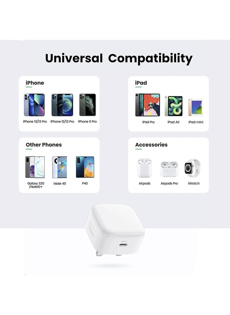 Generic - Iphone Charger For 20W USB-C Power Adapter Iphone USB-C Charger Cable Original Quality For Iphone 13/12 / 11 / XS Pro MAX Ipad Pro/Air/Mini Charger Lightening Cable Lightning - Image 1