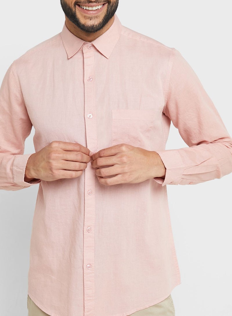 Robert Wood Linen Blend Shirt - Image 3