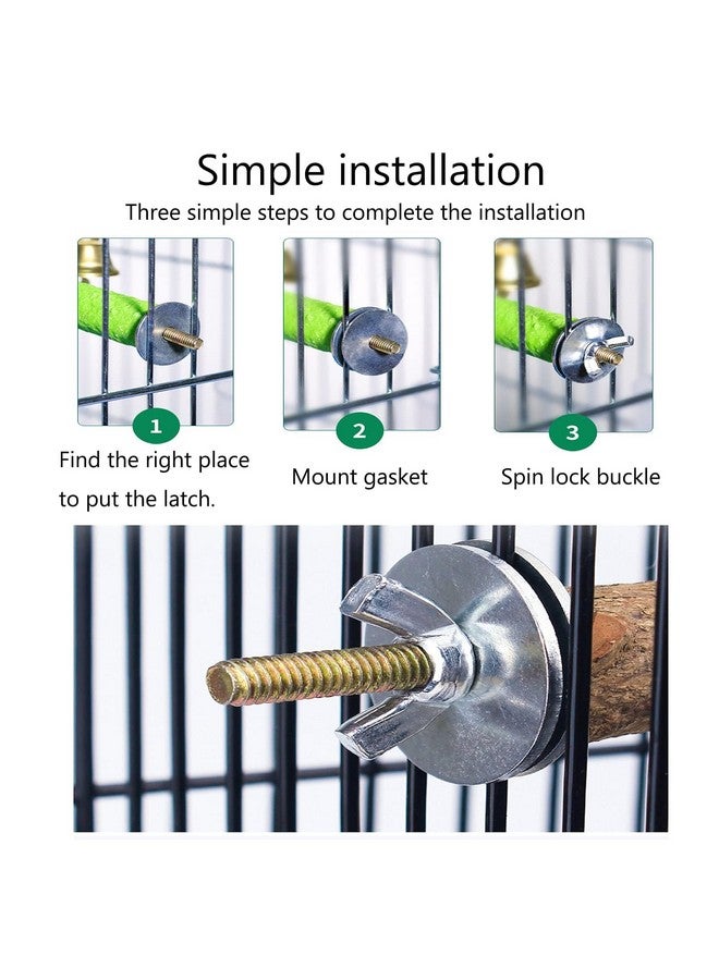 Hamiledyi Bird Perches for Cage Grinding Sand Bird Perches 8pcs Claw Trim Cage Perches Stand for Starlings, Parakeets Lovebirds Canaries Green Cheeked Conures (0.78 in Diameter) - Image 3