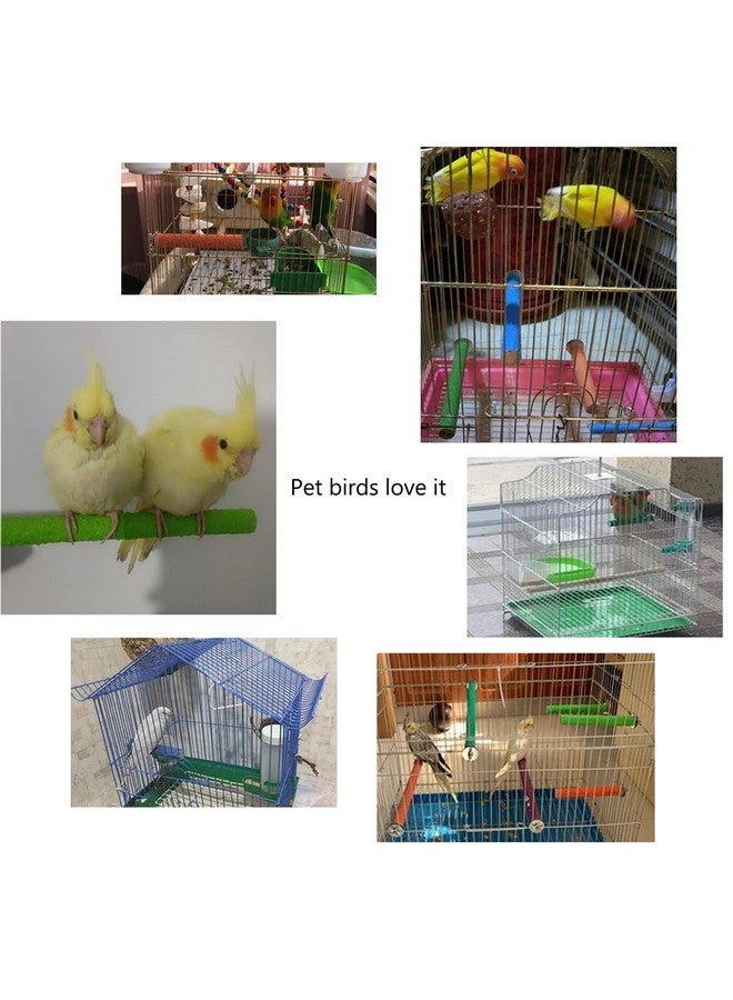 Hamiledyi Bird Perches for Cage Grinding Sand Bird Perches 8pcs Claw Trim Cage Perches Stand for Starlings, Parakeets Lovebirds Canaries Green Cheeked Conures (0.78 in Diameter) - Image 5